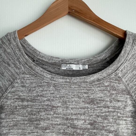 Prana grey pullover long sleeve top crewneck shirt size small - Picture 8 of 10